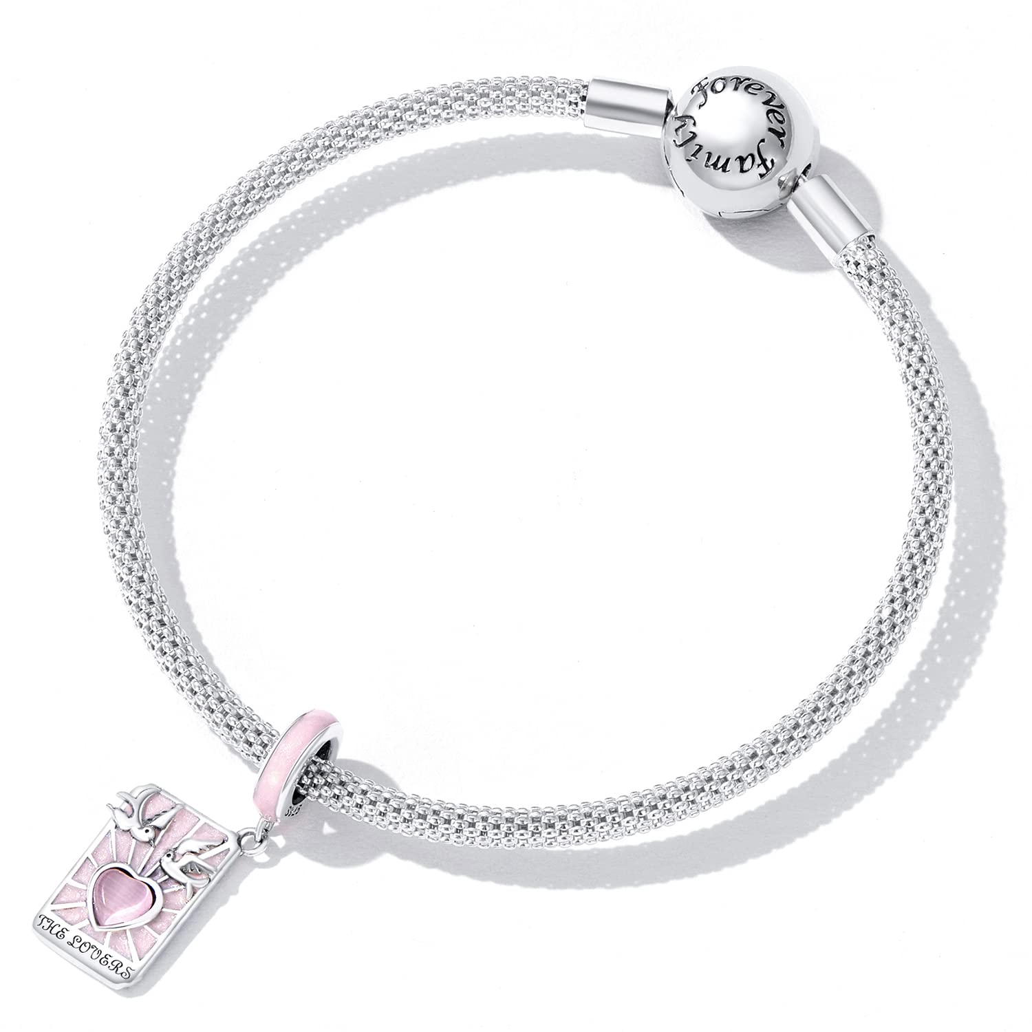 Gioielli donna, accessori, regali, ciondolo carte dei tarocchi per amanti, in argento sterling 925, adatto per bracciali e collane.