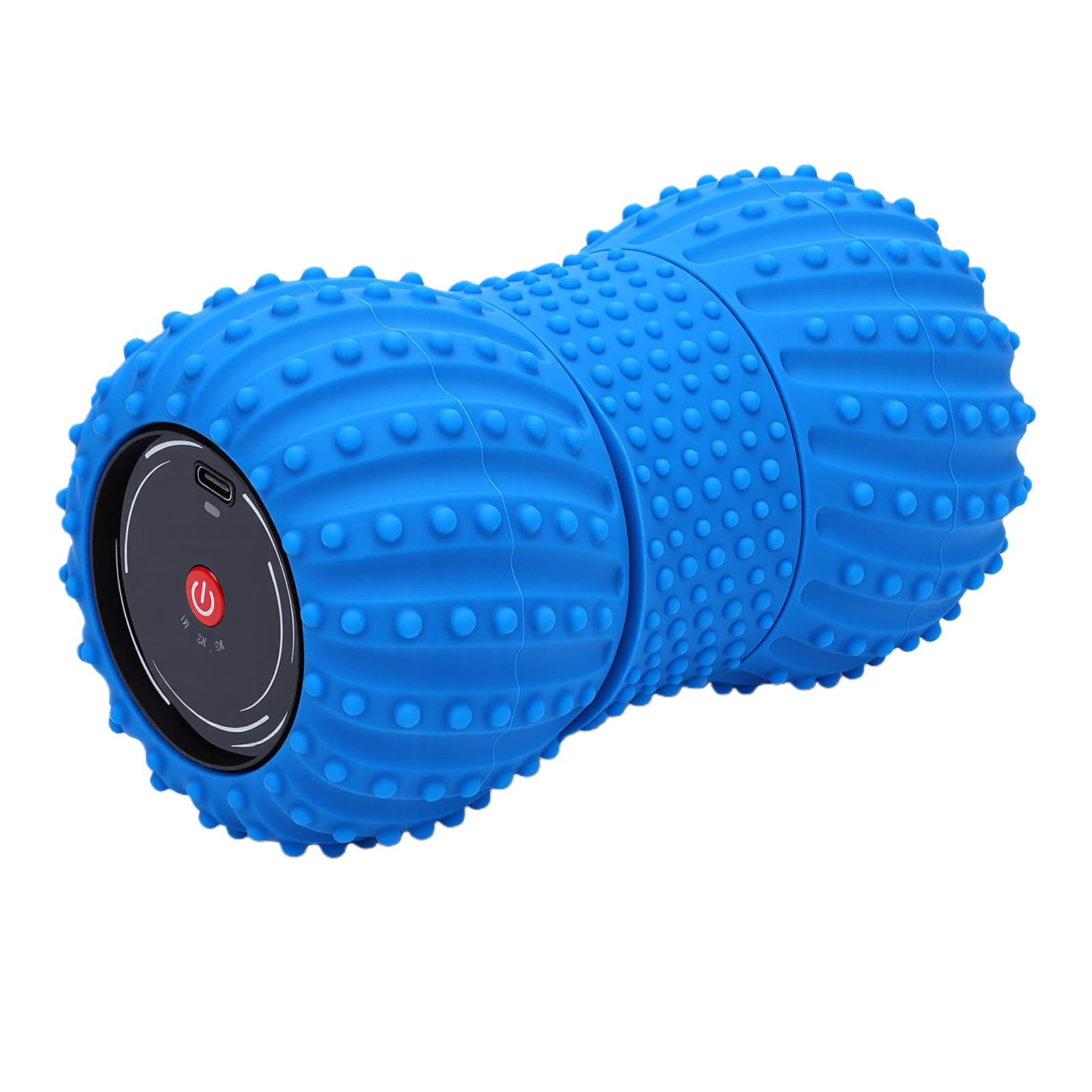 TOPINCN Altavoz Eléctrico con Bola de Masaje de maní con de Sonido Incorporado para Masaje de Tejido Profundo y Liberación Miofascial, Columna de Yoga con Rodillo de Espuma Recargable (BLUE)