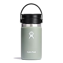 Hydro Flask – Coffee Flask – Termos da viaggio per caffè 354 ml (12 oz) – Acciaio inossidabile con isolamento sottovuoto e coperchio a prova di perdite – Wide Mouth – Agave