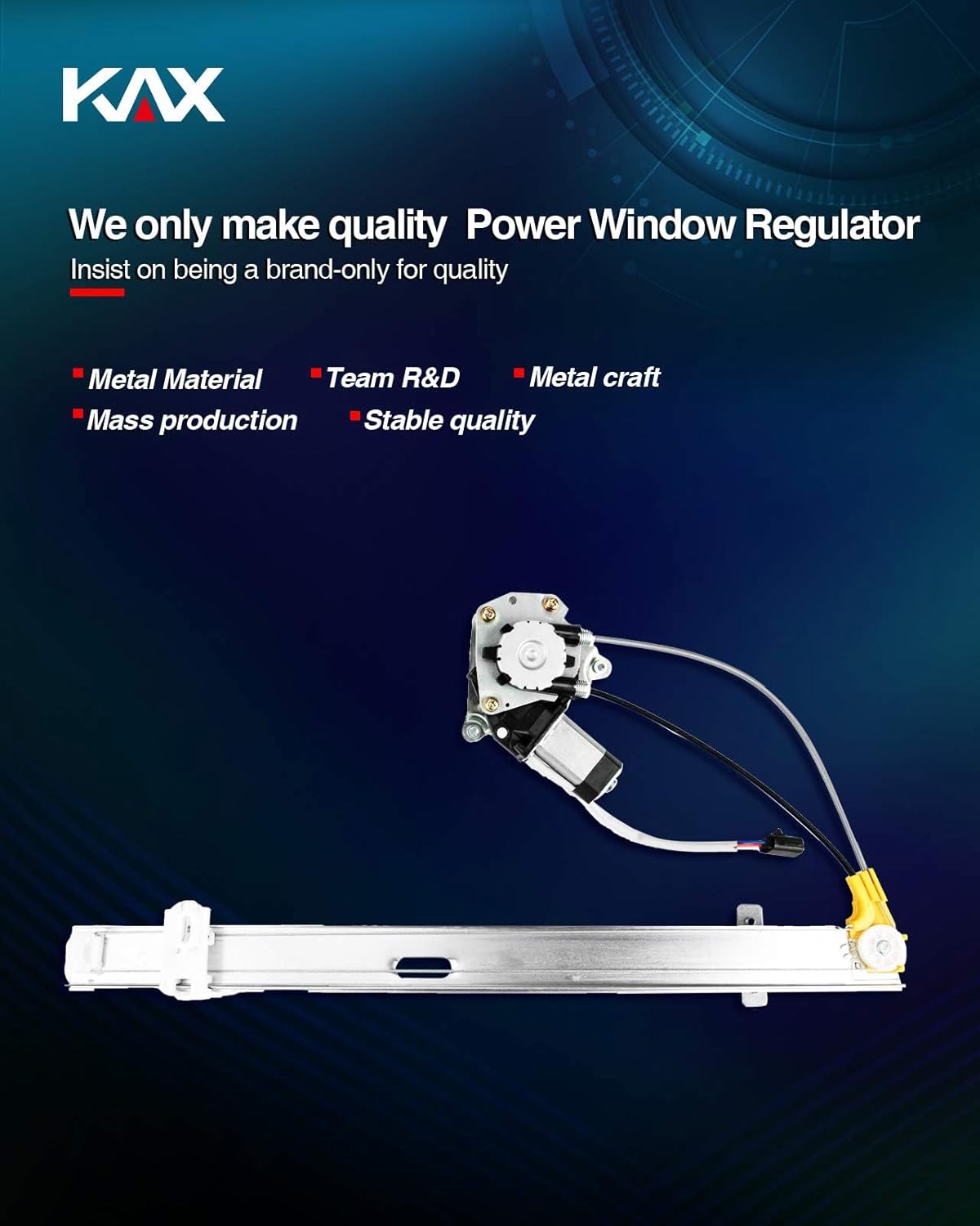 KAX 748-569 Power Window Regulator With Motor Rear Left Driver Side Compatible with Liberty 2002 2003 2004 2005 2006 2007