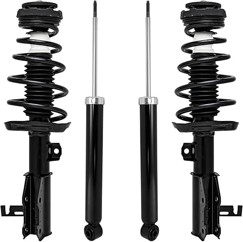 Miniatura 63 de Detroit Axle - Kit de amortiguadores de 4 puntales para Ford Escape 14-19, 2 puntales delanteros con resorte helicoidal 2 amortiguadores traseros