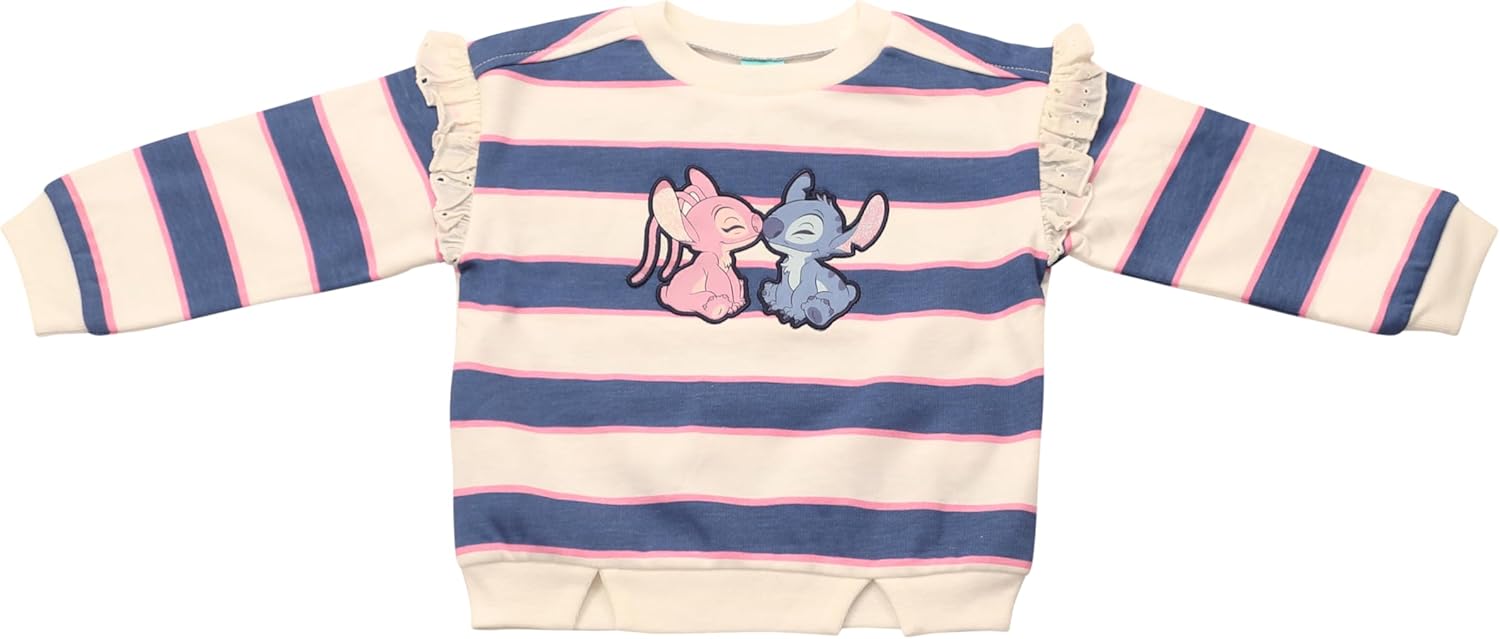 Magic Threadz Disney Clothes Baby Girls Pant Set – Minnie Mouse, Stitch & Toy Story Ruffle Top with Pants Outfit (12M–24M) - Image 5