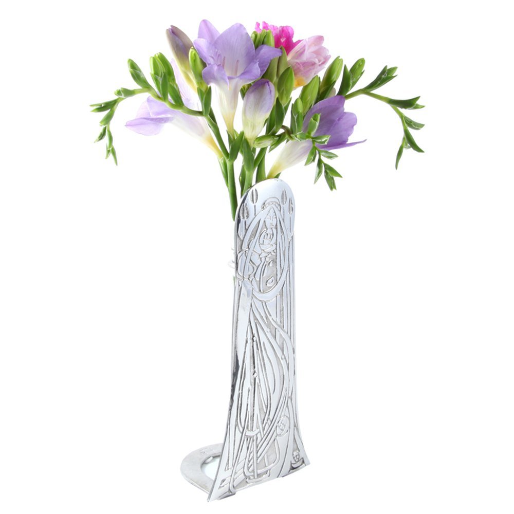 Pewtermill Crafts Silver Charles Rennie Mackintosh Pewter Stem Vase