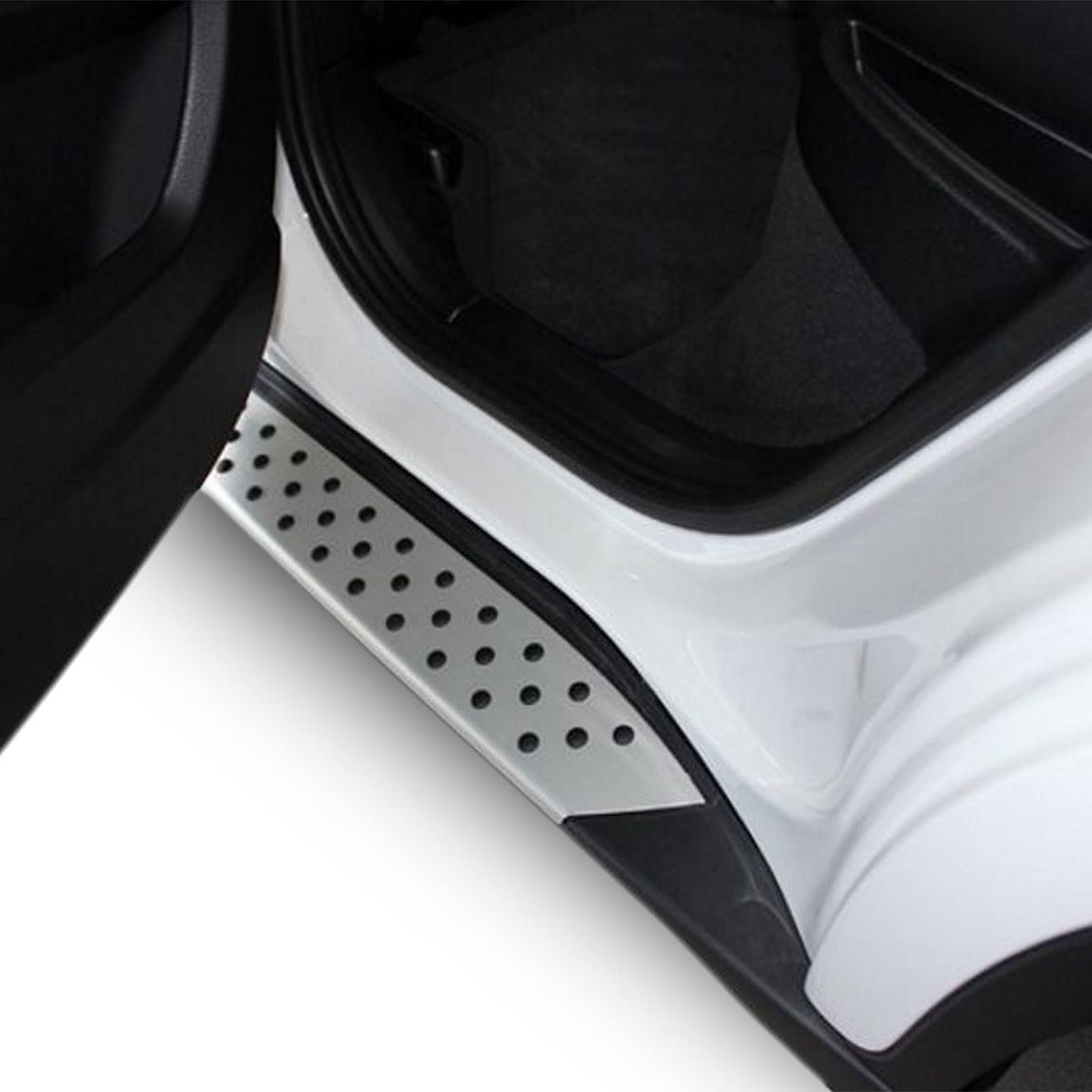J&J AUTOMOTIVE Marche-Pieds Latéraux pour BMW X6 E71, E72 2008-2014, Lot de 2 Pcs (Gauche et Droite), Antidérapant, Aluminium
