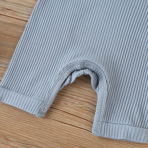 Lyqtloml Newborn Baby Boy Girl One Piece Romper Jumpsuit Solid Ribbed Baby Boy Clothes Onesies Knit Cotton Footless Bodysuit Outfits #TOP2