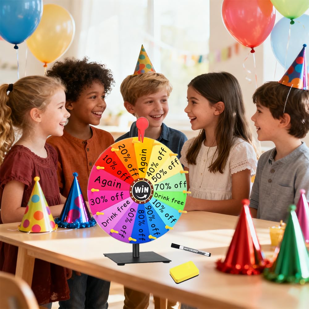 Roue de la Fortune à Faire soi-même, avec Gomme pour Jeux de Mots, Halloween, Noël, Nouvel an