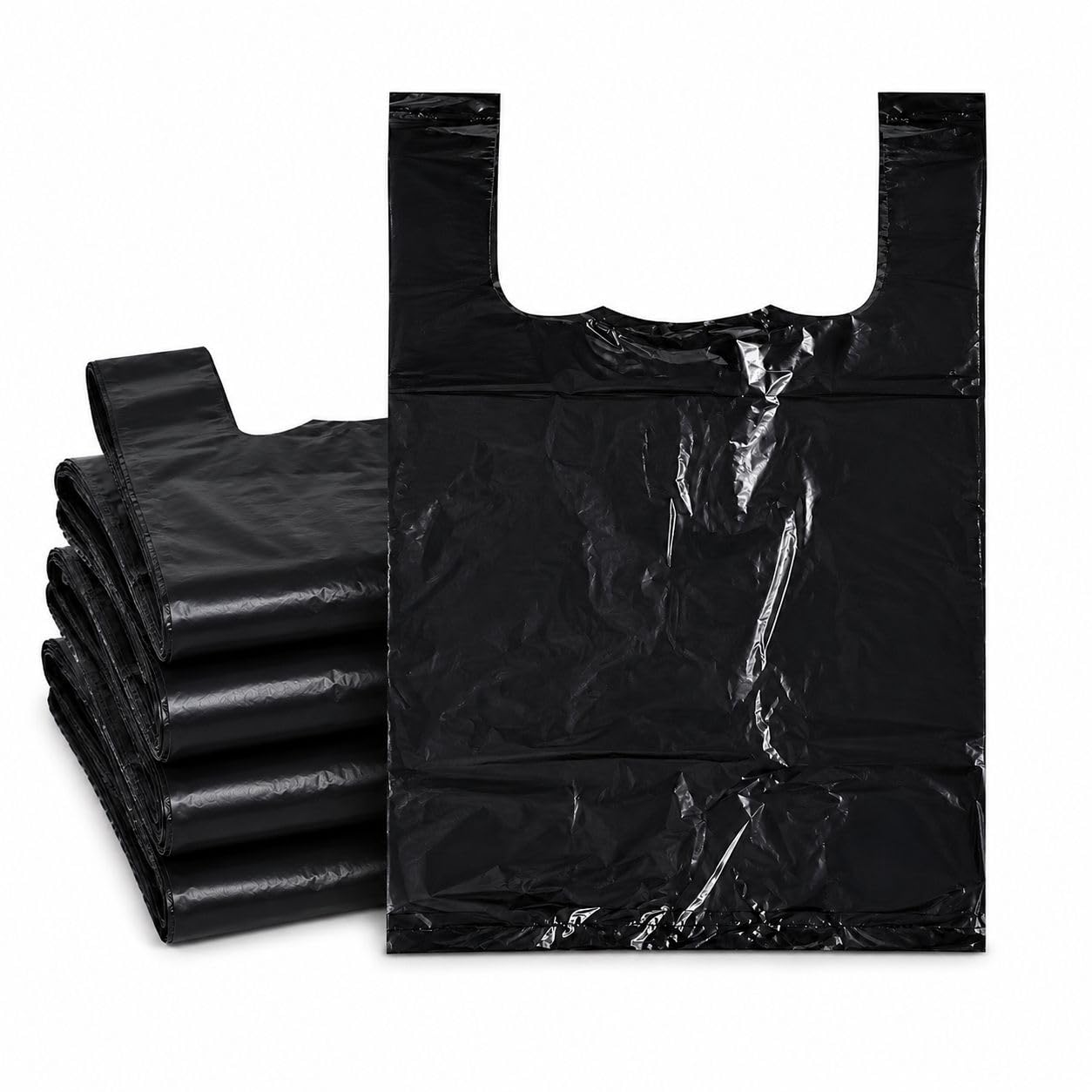 Small Black Garbage Disposal Bags, Pack of 100 | 13 x 16 Inches Mini Dustbin Liners | Opaque Multipurpose Waste Bags for Sanitary Waste, Diapers, Pet Litter, Bathroom, Office & Home Use-image-6