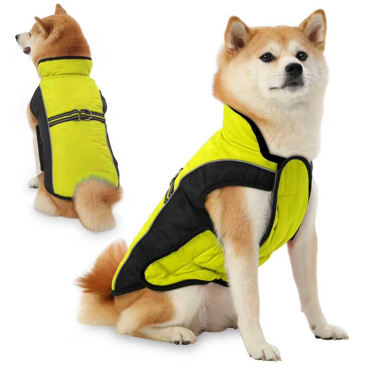 Dog Coat, Water-Resistant Dog Clothes, Warm Fleece Lining Dogs Coats, Winter Windproof Dogs Jackets with Reflective, Pet Vest for Small Medium Large Pets - 1 PCS