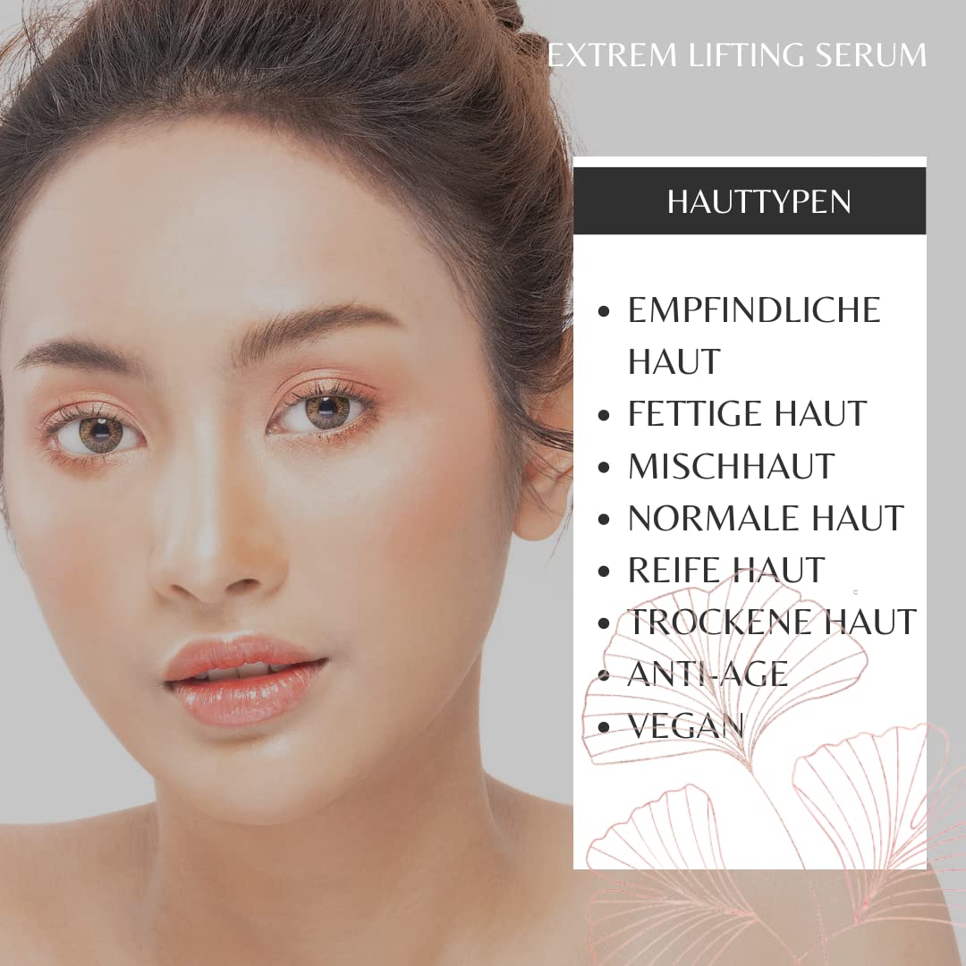 Lifting Serum vegan Botulin Toxin – Supreme Skin Gel | Anti-Falten Serum mit Hyaluronsäure und AHP-8 | Reduziert Falten | Spendet Feuchtigkeit | mindert die Gesichtsmuskel Kontraktion