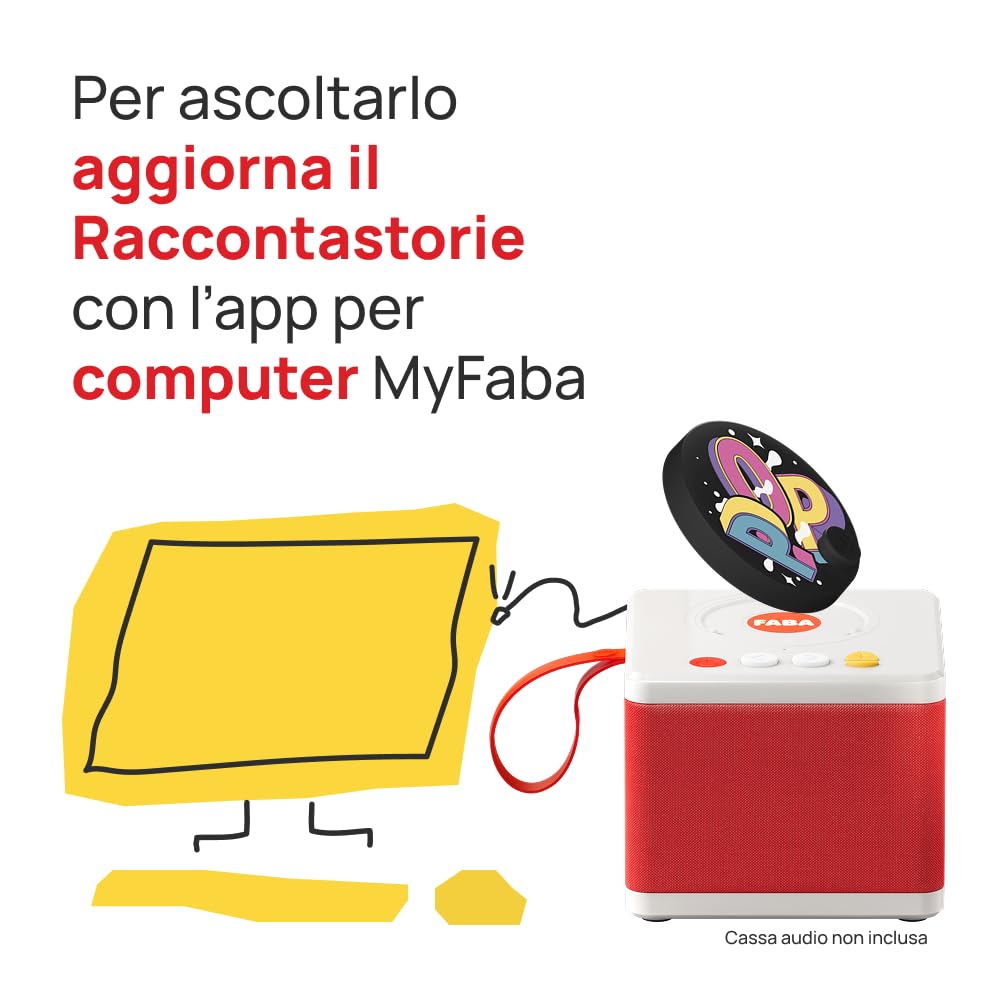FABA Disco Sonoro - Pop italiano per tutta la famiglia – Musiche e Canzoni per bambini e bambine 5-10 anni - Ascoltabile con il Raccontastorie e FABA+, gioco educativo versione italiana