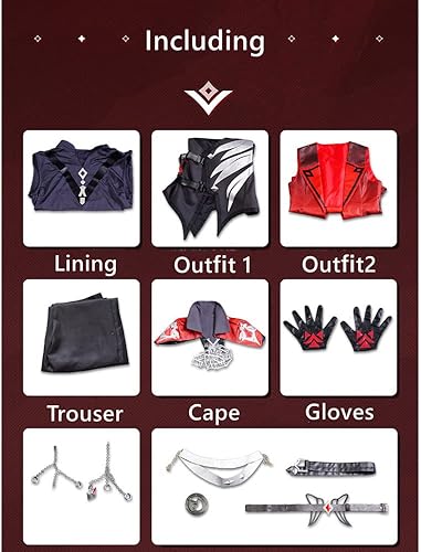 Miniatura 602 de Weixu Disfraz de cosplay de todos los personajes, traje de uniforme de Halloween, traje de carnaval para mujeres y hombres