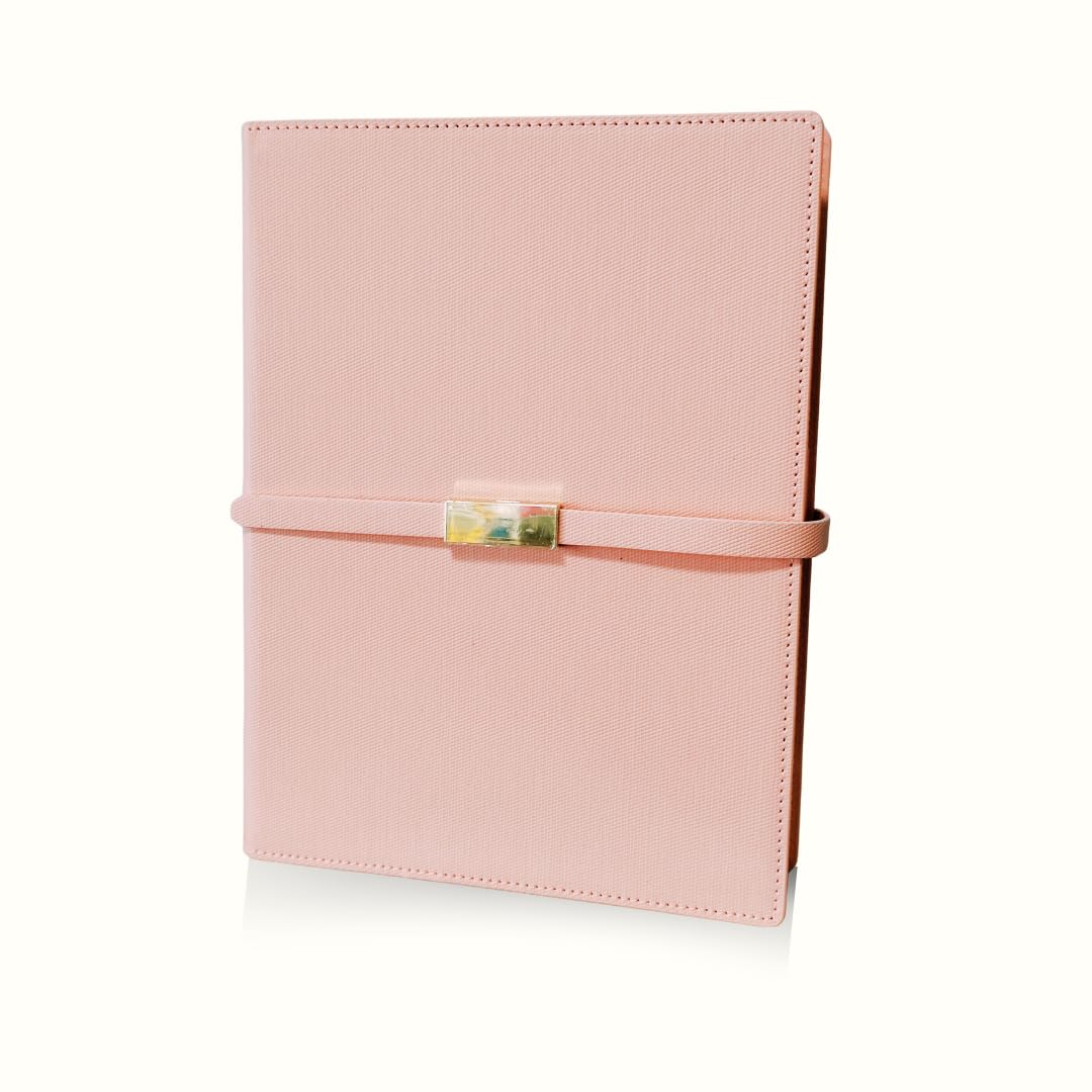 HowcraftsDaily Planner Undated, Weekly and Monthly Planner Hard Cover Journal with Refillable Inserts for Goal Setting and Productivity Planner Daily Workflow (Rose Planner)