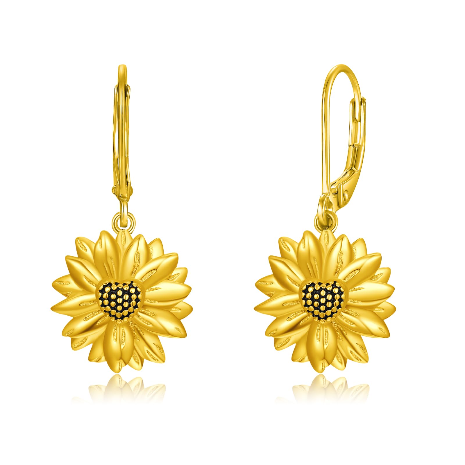 Sunflower Earrings for Women 925 Sterling Silver Sunflower Earrings You Are My Sunshine Earrings Flower Earrings Sunflower Jewelry Gifts for Women