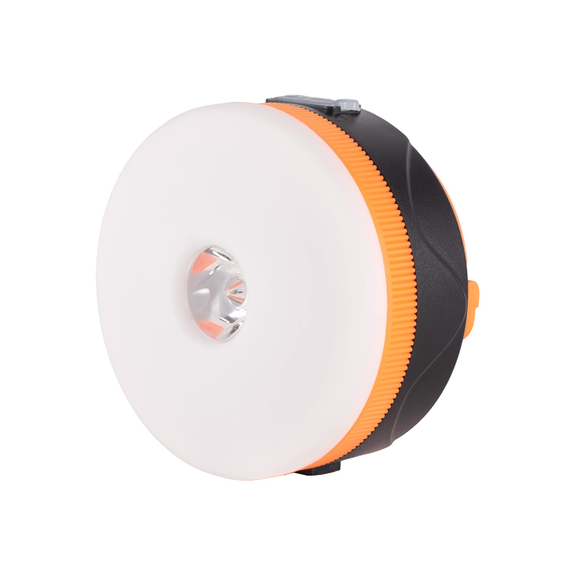 LIT-PaTH Wiederaufladbare LED Camping Leuchte Camping Laterne mit Magnetfuß und 1800mAh Ladegerät für Handy, Survival Kit für Notfall, Hurricane, Ausfall, klein orange, 1 Stück