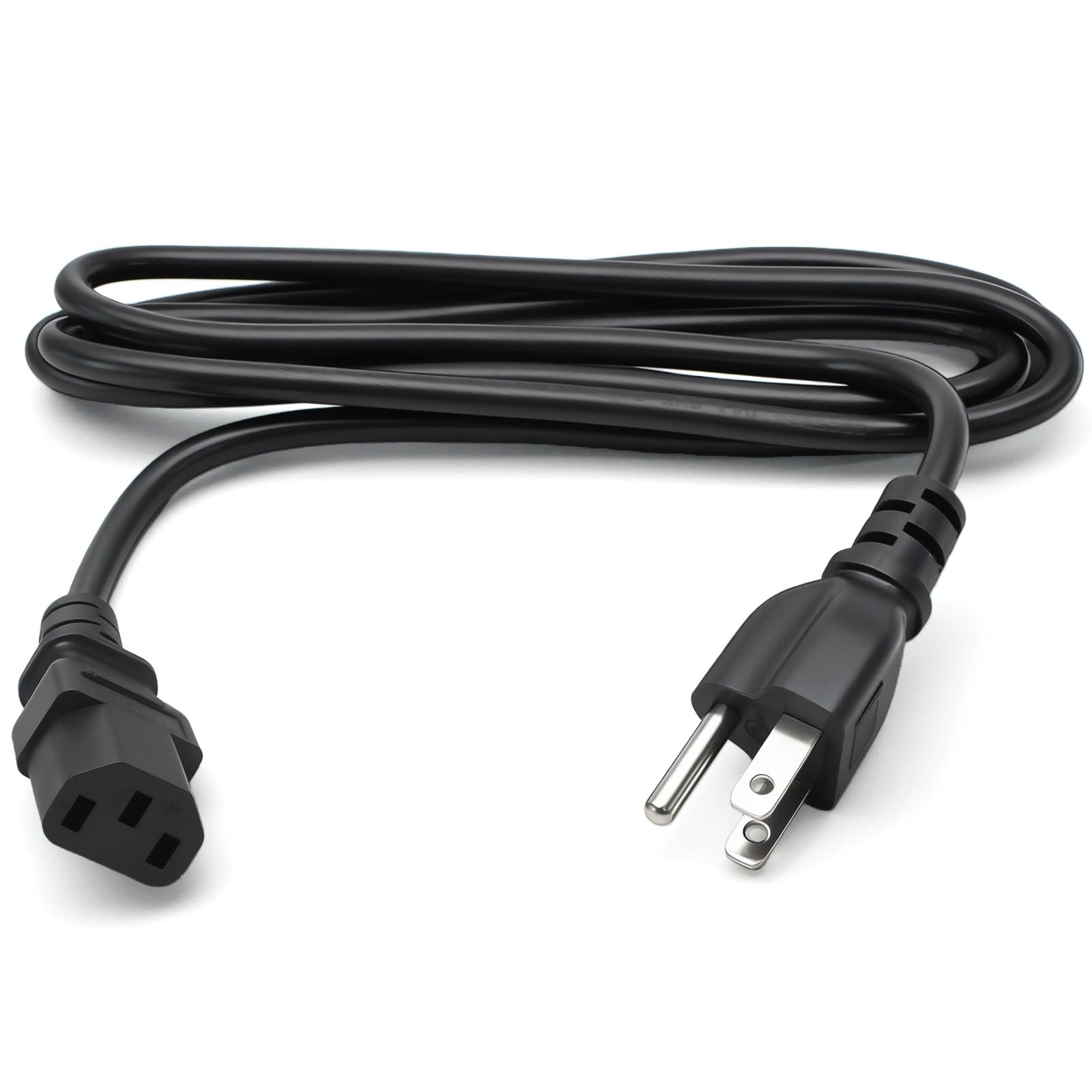 3 Prong Power Cord Replacement 7FT for Vibration Plate Walking Pad Treadmills Compatible with LifePro Fitpulse Precor EFX