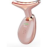 7-in-1 Deplux Face Neck Massager for Daily Skin Care Routine, Portable Facial Massager, Skin Care Tool, Rose Gold