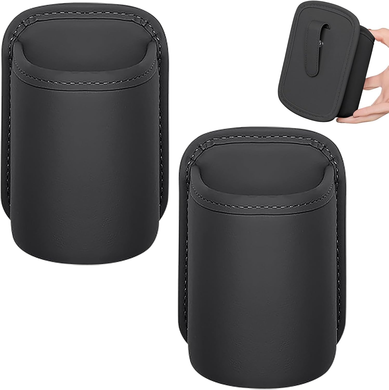 ONEMAJI 2 Pcs Auto Car Cup Holder for Kia Ceed SW XCeed ProCeed Niro Sportage Soul Stonic Sorento Picanto GT Line, Multi Functional Drinks Bottle Stand Mount Storage Organizer Box Vehicle Accessories