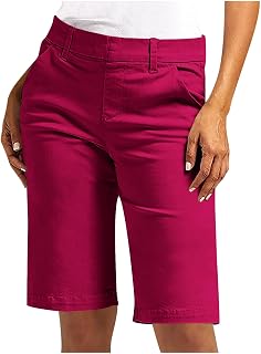 Bermuda Shorts for Women Trendy 2025 Casual Summer High Waisted Chino Shorts Straight Leg Hiking Vacation Outfits