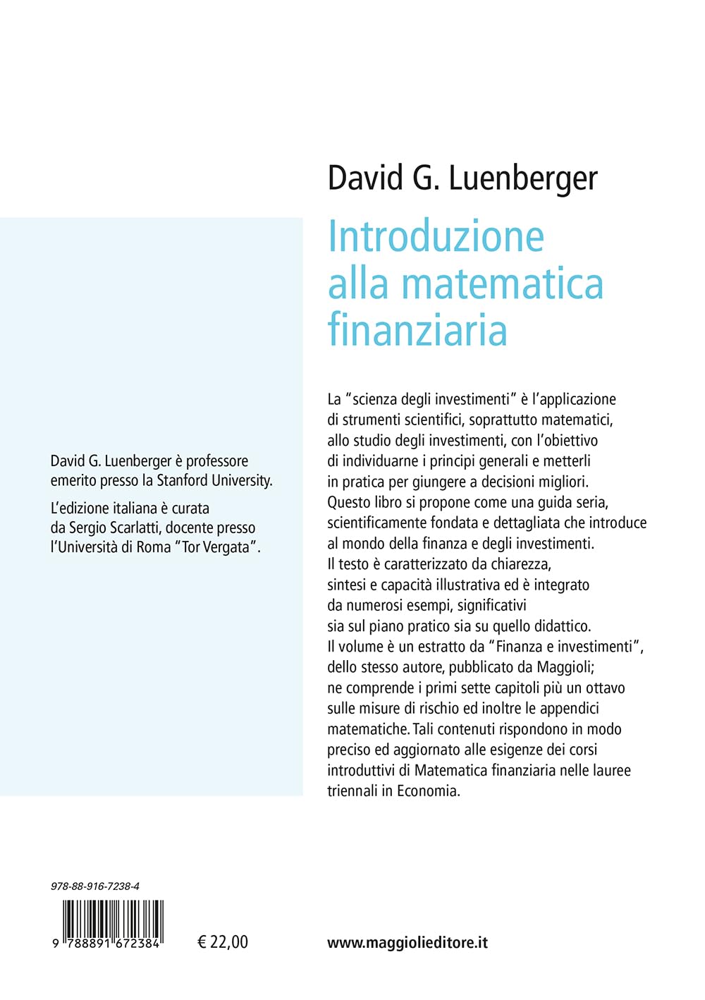 Introduzione alla matematica finanziaria