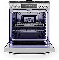 Vista 4 de Midea MGS30S2AST 6.1 Cf / 30 Gas Range Convection Wi-fi