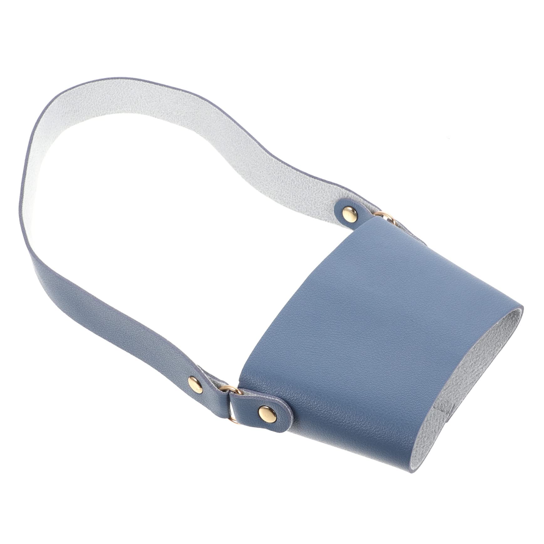 MAGICLULU 5piezas Funda De Cuero Pu Para Tazas De Café Portavasos Portátil Con Asa Para Bebidas Soporte De Transporte Ligero y Resistente Al Desgaste Para Uso Diario y Festividades
