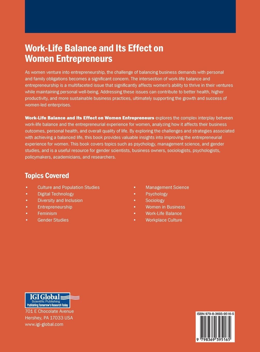 Work-Life Balance and Its Effect on Women Entrepreneurs