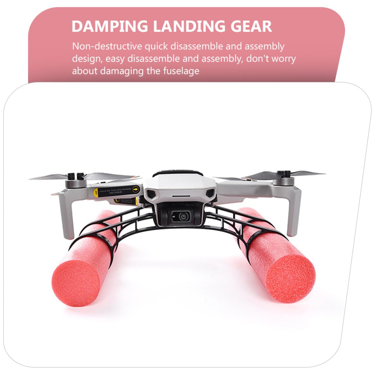 Yardwe Pata De Aterrizaje Flotante para Dron Extensor De Elevación Soporte Flotante Compatible con Mini 2 Uso Acuático