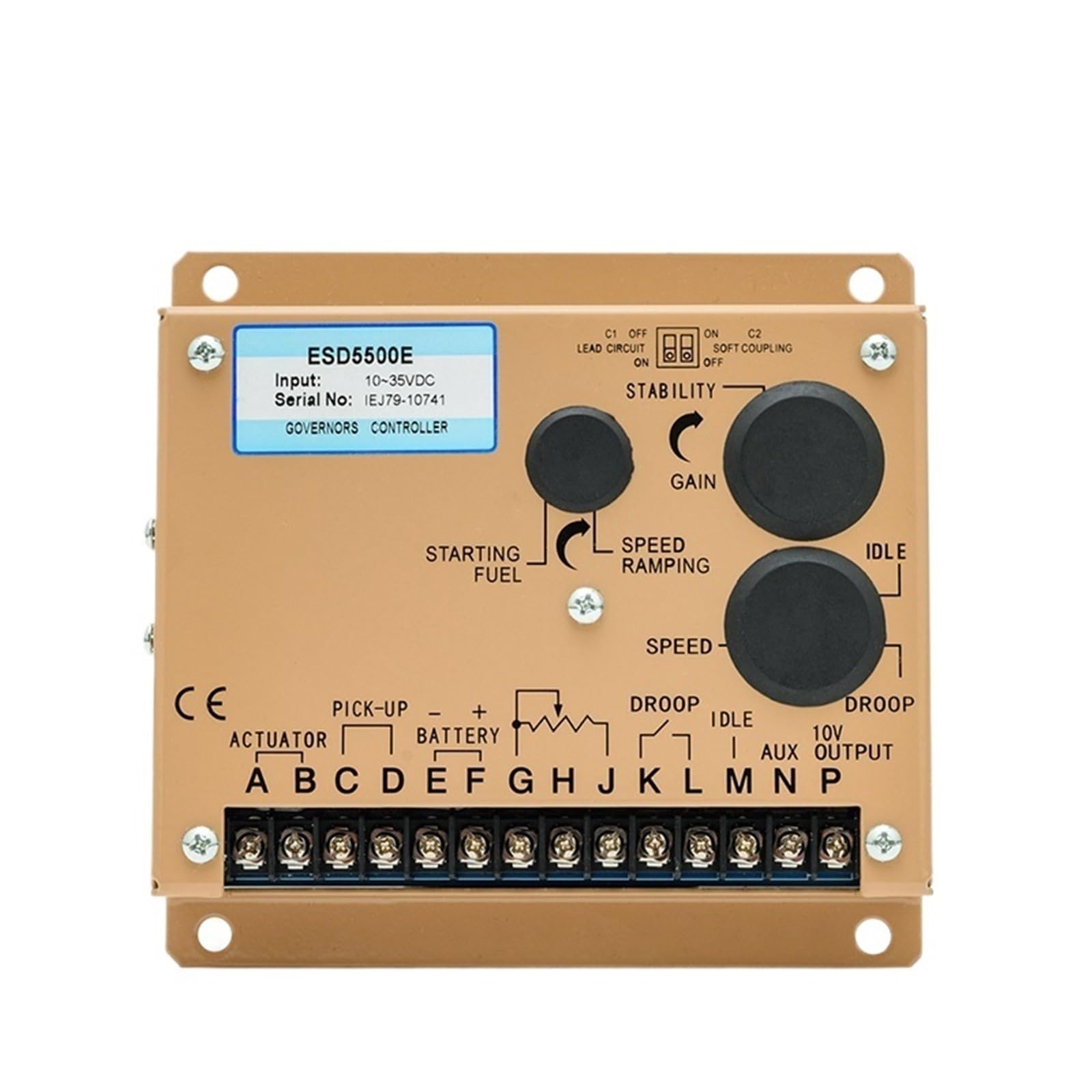 ESD5500E moduł regulatora prędkości generatora 5500E elektryczny regulator prędkości 12 V 24 V sterowanie silnikiem Diesel część (ESD 5500E)