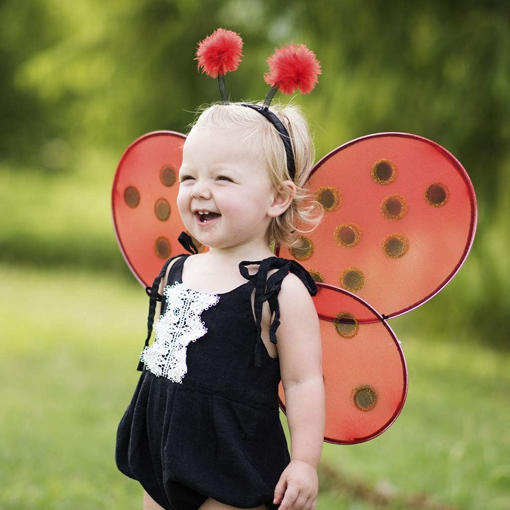 Great Pretenders Ladybug Wings with Headband, Red/Black (One Size) - Image 3