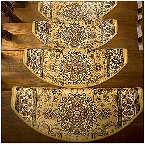 Stair Step Mat, Non-slip Mute Self-adhesive Step Mat for Home Villa Full Shop Rotating Corner Carpet Stair Step Treads, B-pack of 1, 80x26cm