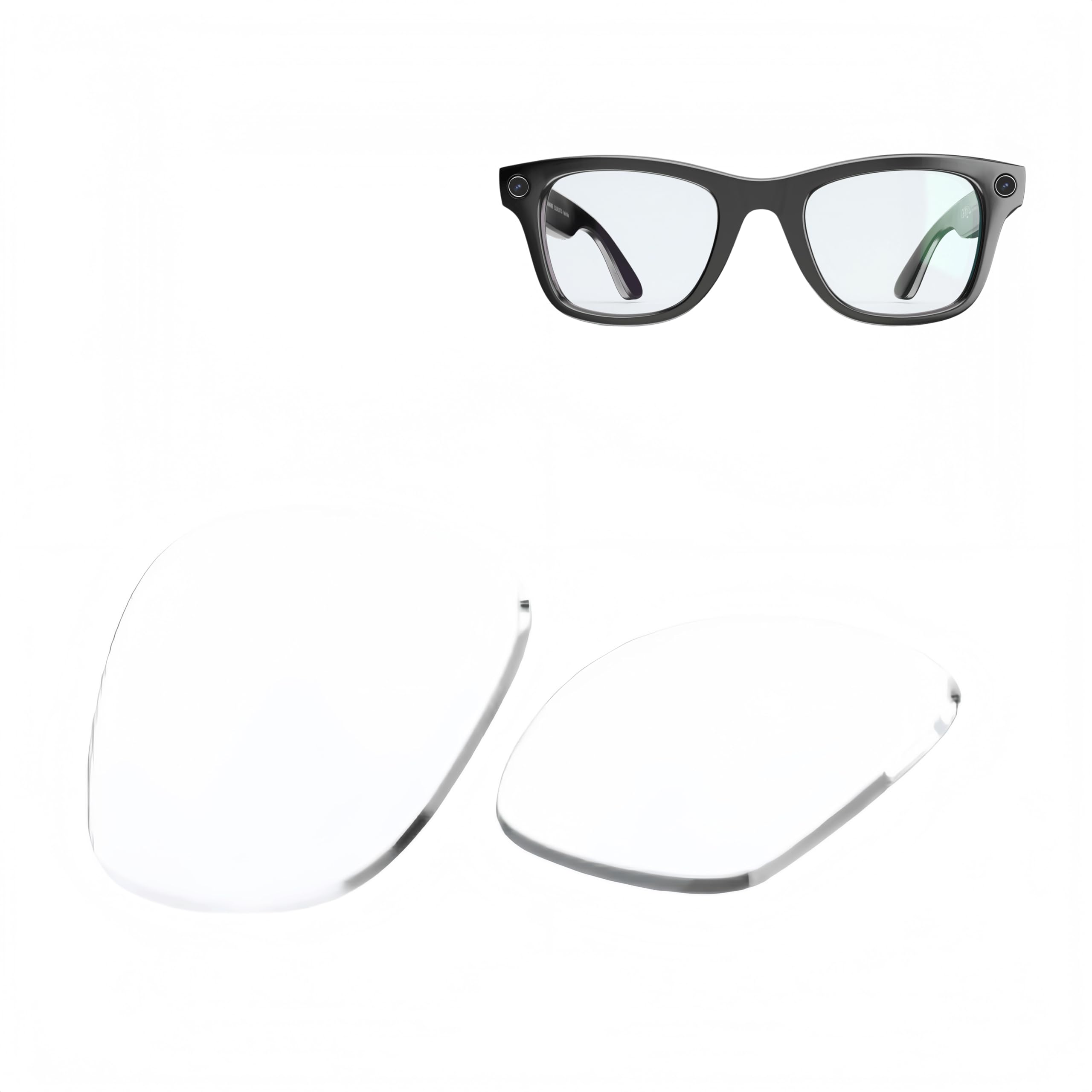 Soczewki fotochromowe kompatybilne z soczewkami Ray-Ban Meta RW4006/RW4012, UV400 odporne na uderzenia