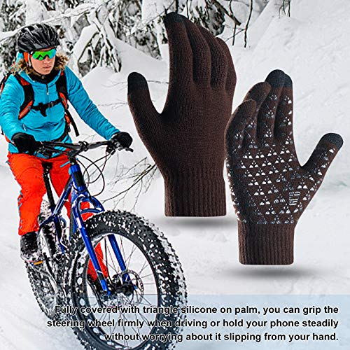 pedkit Luvas de inverno para homens e mulheres Tela sensível ao toque antiderrapante gel de silicone