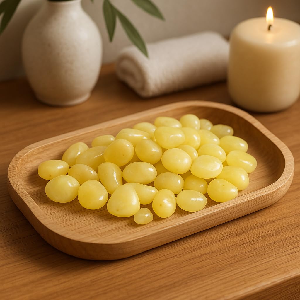 Ugaoo Onyx Yellow Polished Pebbles for Indoor,Outdoor Gardening and Home Decor- 1 kg-image-6