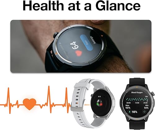 Miniatura 4 de AGM Legion - Reloj inteligente resistente para hombre, resistente al agua 5 ATM, a prueba de golpes y caídas, más de 100 modos deportivos, llamadas