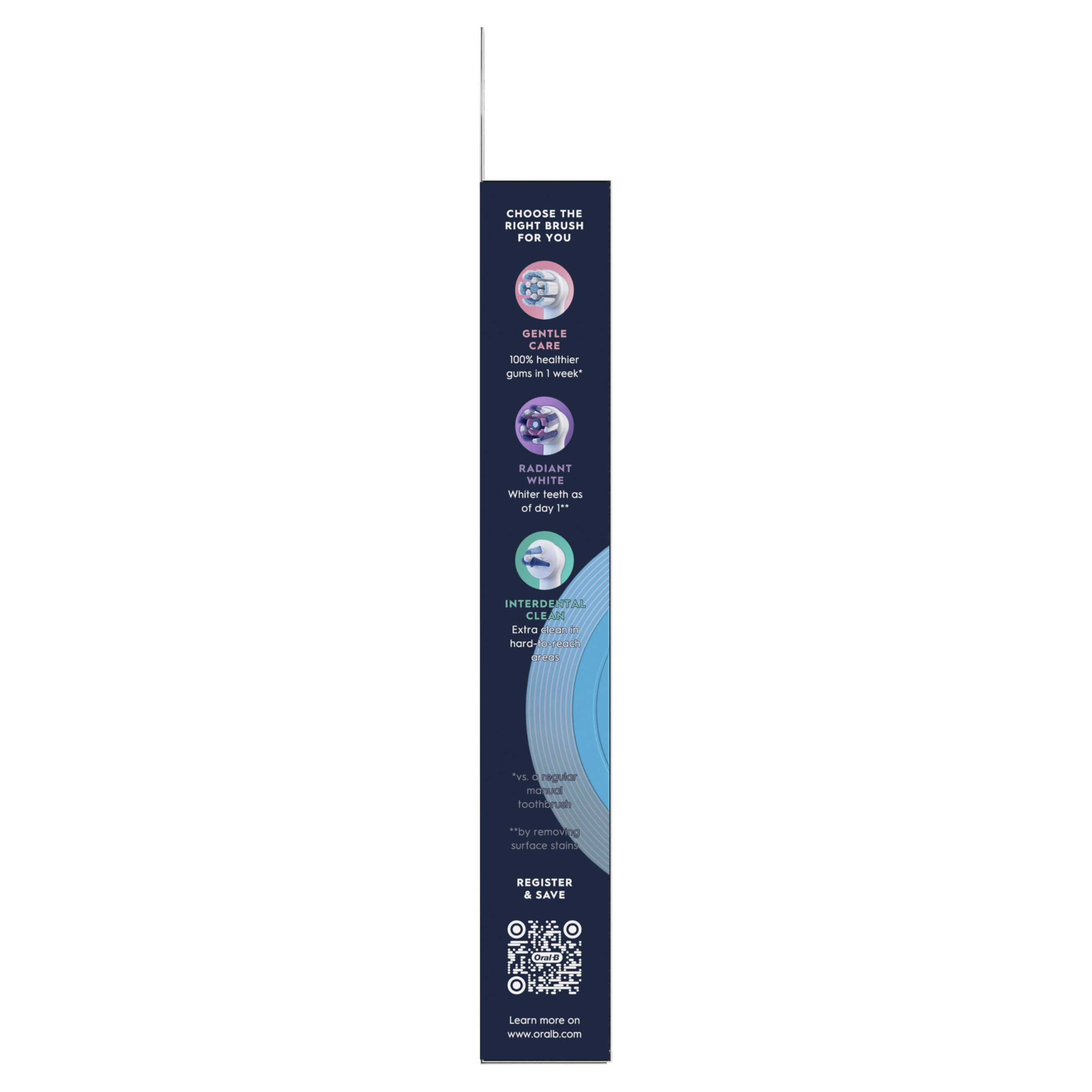 Oral-B iO Series Ultimate Clean, testine di ricambio originali con setole incrociate per una pulizia profonda avanzata e rimozione della placca, progettate per spazzolini elettrici Oral-B iO, 4