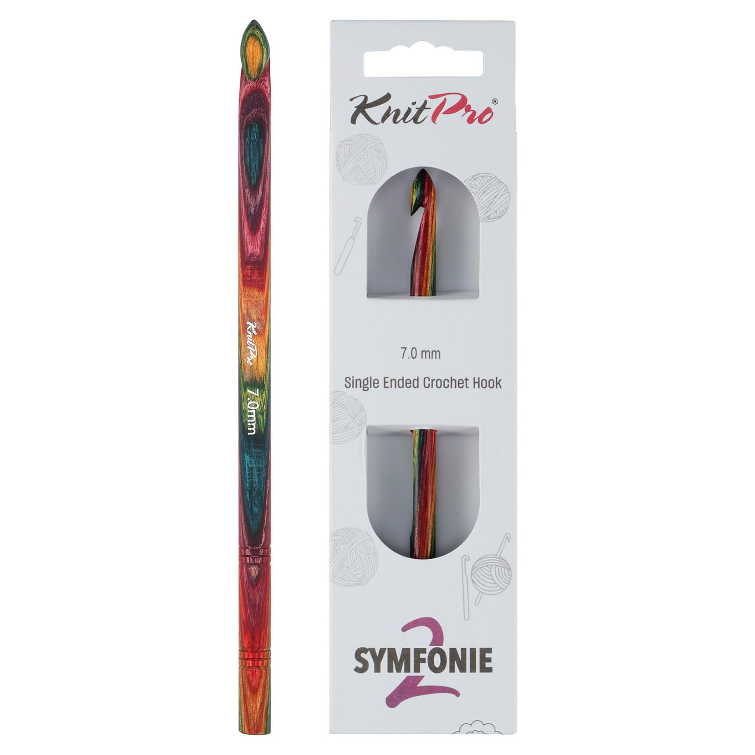 KnitPro Symfonie 2 Single-Ended Crochet Hook | 7mm