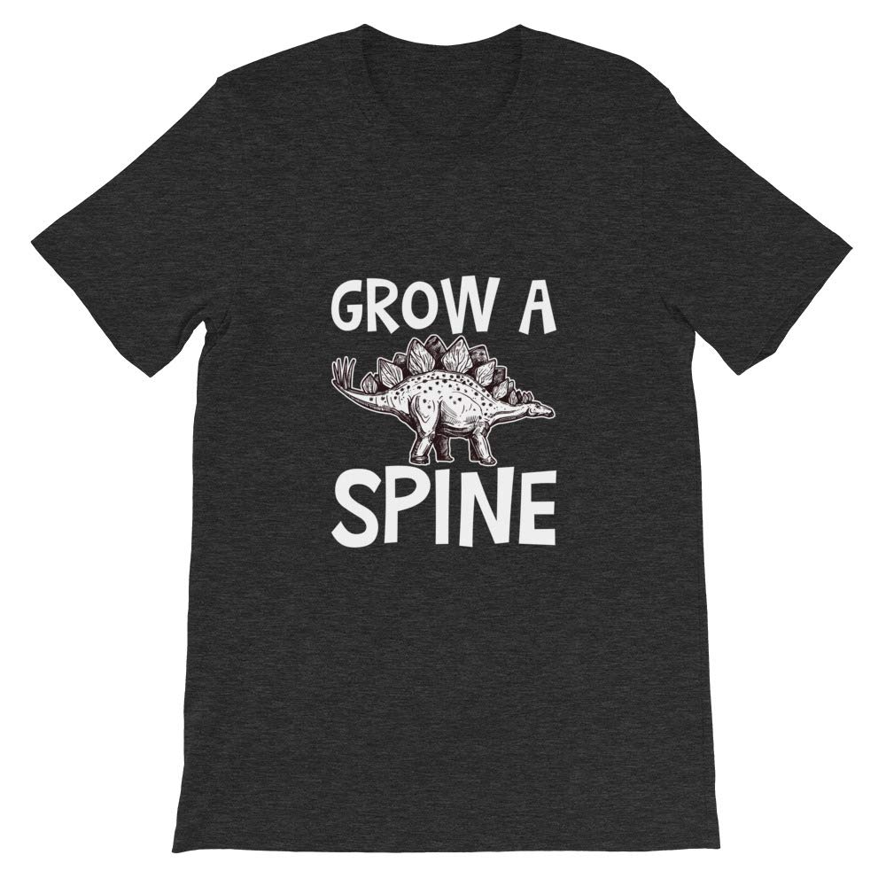 Grow a Spine T-Shirt, Funny, Dinosaur, Dino, Meme, Dinosaurs, Paleontologist, Teacher