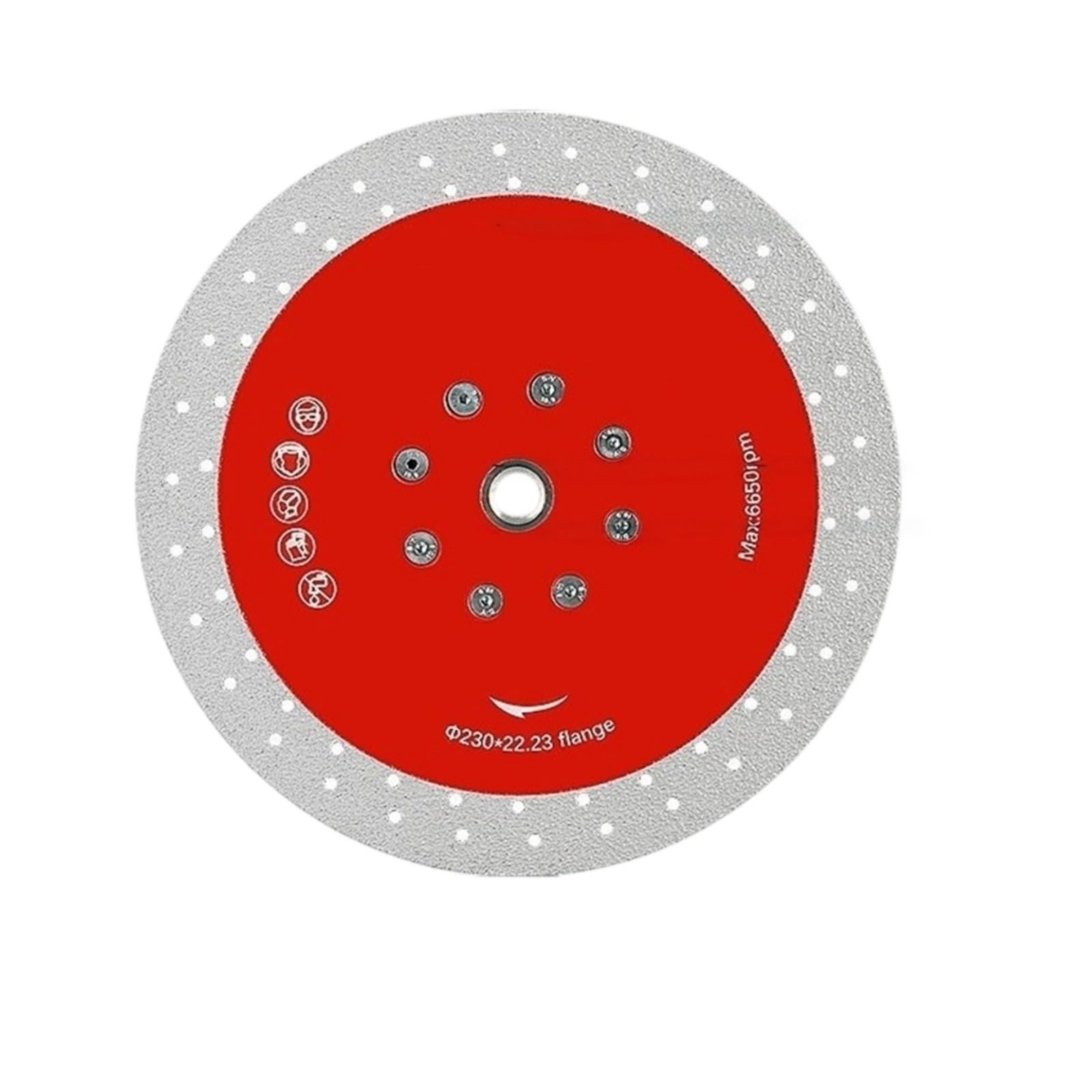 1 Uds. Disco abrasivo de corte de diamante de 100mm-230mm de diámetro, hoja de sierra de granito de corte de diamante for mármol, hormigón, baldosa cerámica, rosca M10 M14 5/8-11