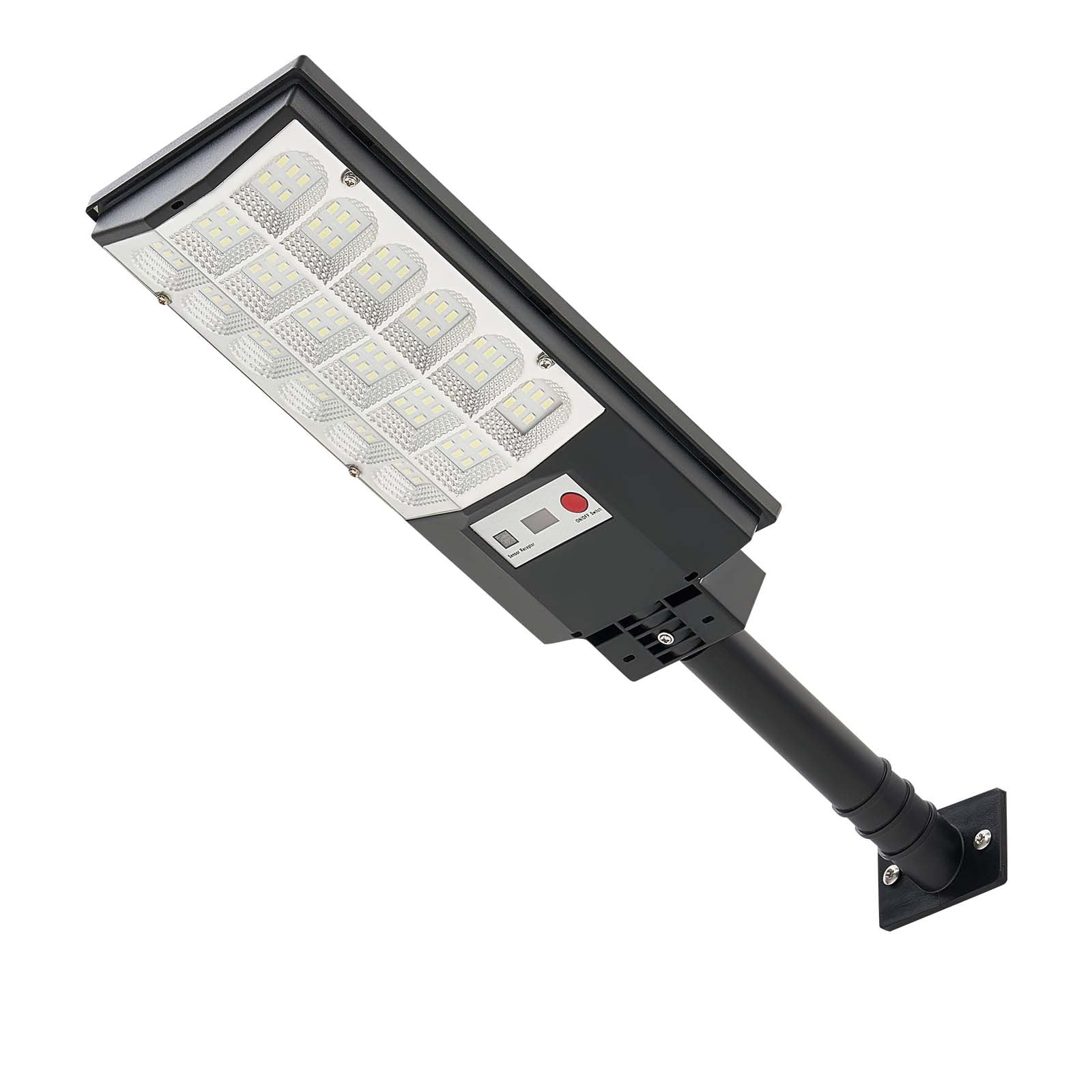 VEVOR Lampioni Solari 500 W per Esterno 50000 LM, Faretto Solare per Parcheggio Commerciale dal Tramonto all'Alba, Lampada di Sicurezza a LED con Sensore di Movimento, Illuminazione Esterna