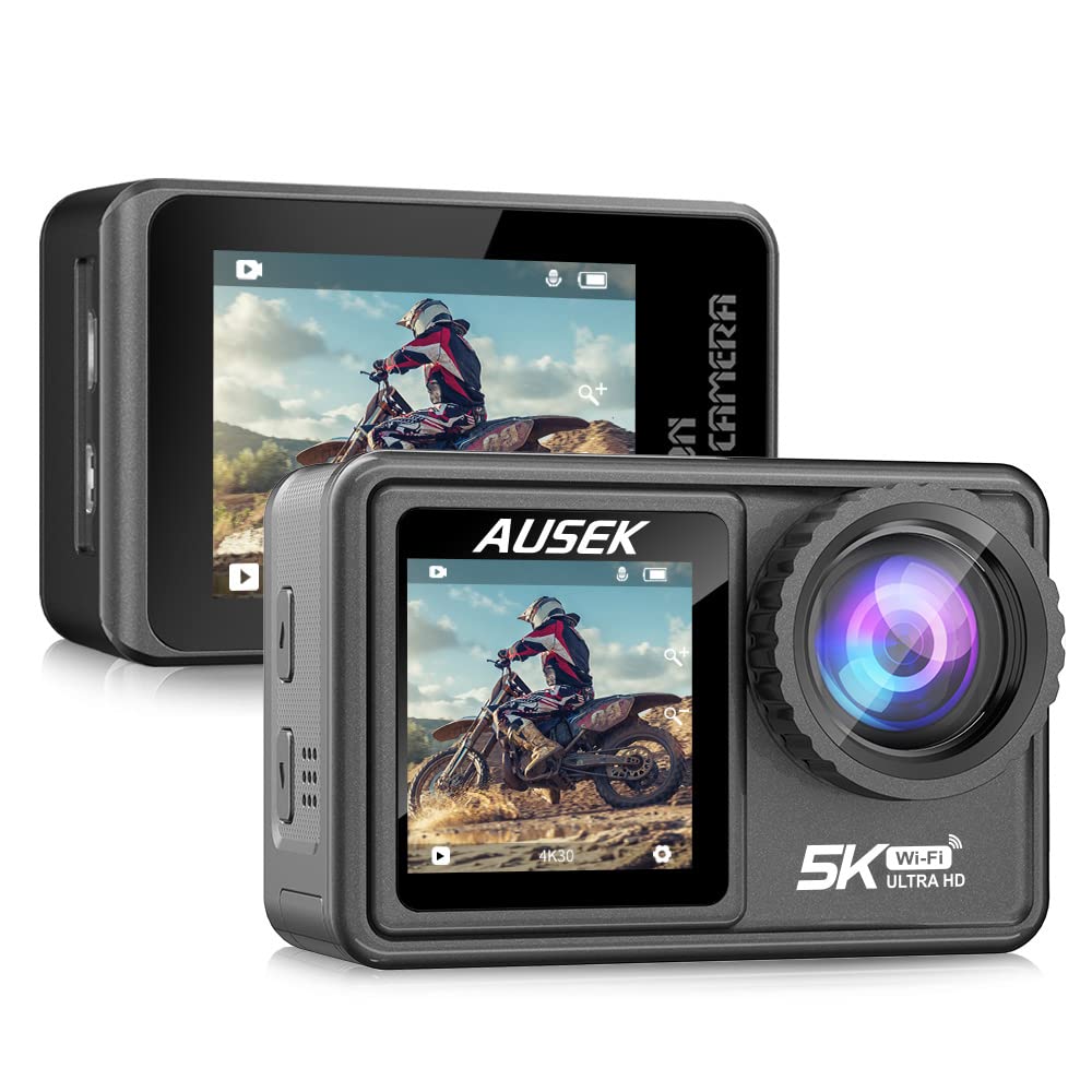 techdash TECHDASH® 5K Action Camera with Anti-Shake EIS Stabilization, 48MP Photo Resolution, 4X Digital Zoom, Remote Control, WiFi, Dual Touch Screen for Vlogging,Travelling,Diving-picture-23