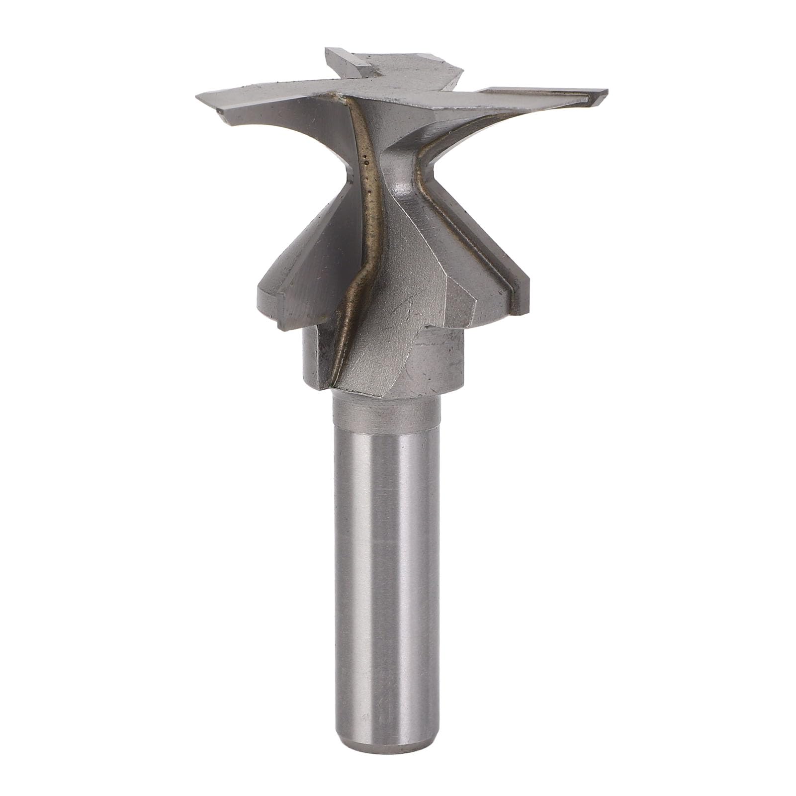Punta per Fresa per Legno con Gambo 1/2 Pollice con Punta R, Punta per Fresa per Coltello Integrata per Piegatura Ad R30 per Spessori 16-30 Mm, Punta per Fresa per Linguetta e