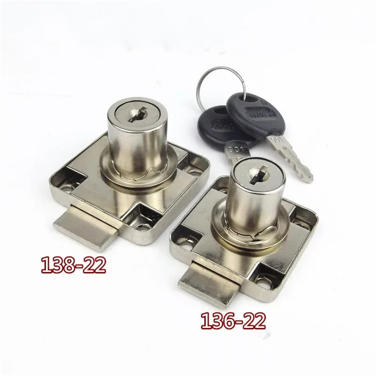 Cerradura de hierro for cajón de escritorio, armario, armario, 136, 138-22 mm, 1 unidad(O)