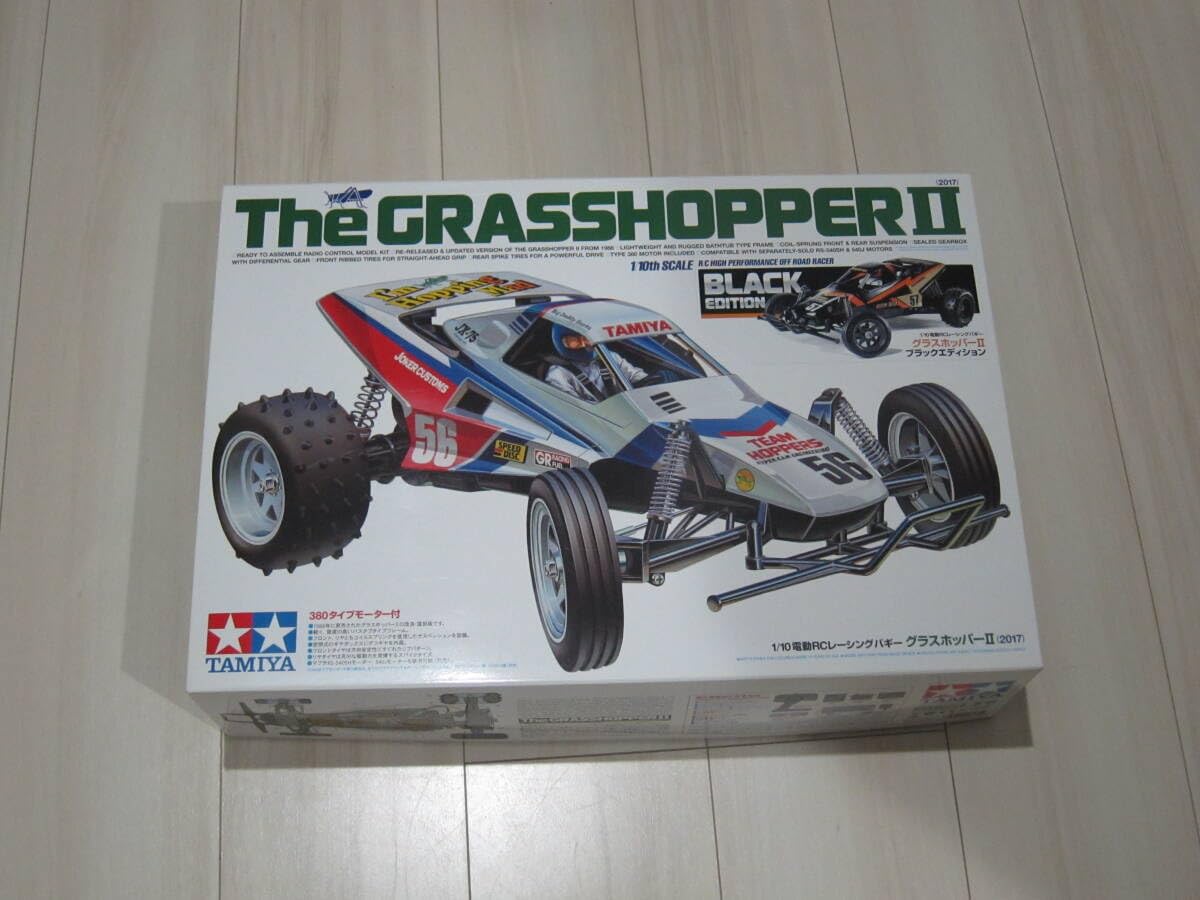 め*か様 1/10RC グラスホッパーIIブラックエディション Amazon | タミヤ 1/10 RCバギー グラスホッパーⅡ ブラック