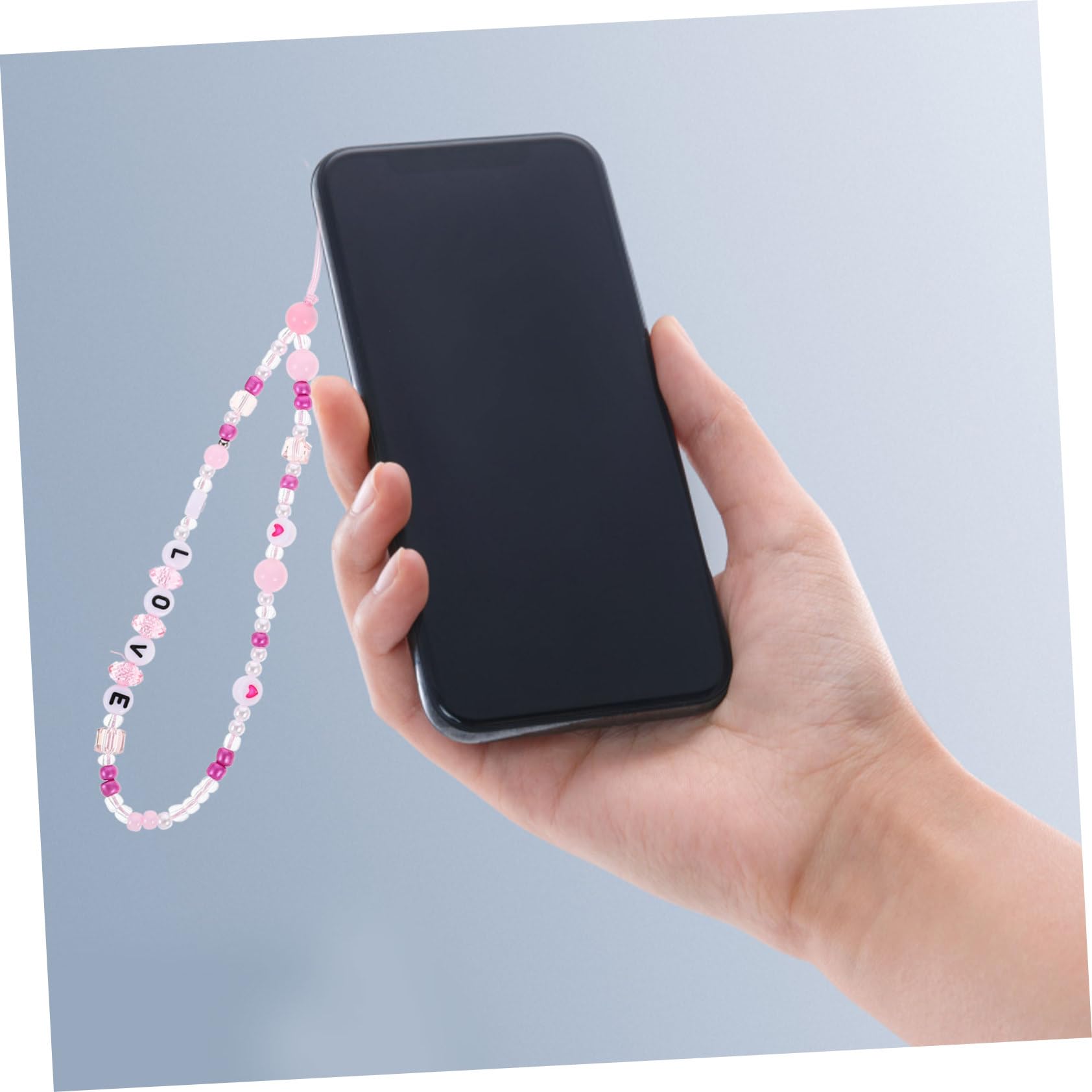 jojofuny Auto Cinghie Catena Carpale Cinturini Da Polso Per Cellulare Carta Custodia Del Telefono Ciclo Continuo In Piedi Chiave Titolare Presa Mano Pop Argilla Polimerica