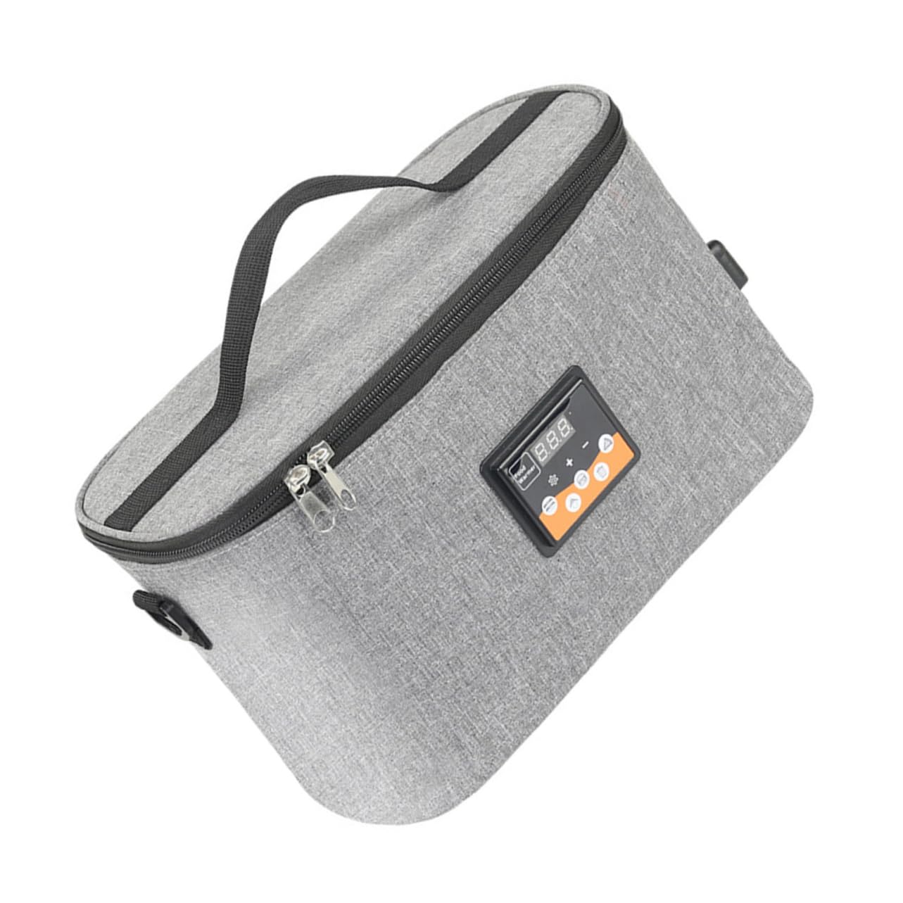Alipis Babyflaschenwärmer Tragetasche zum Warmhalten von Speisen Elektrische Heiztasche Wärmetasche mit Echtzeittemperaturaufzeige für Unterwegs Passt an Viele Automodelle