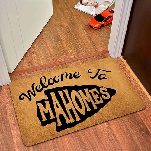 Miniatura 6 de Divertido tapete de bienvenida para interiores (23.7 x 15.9 pulgadas) Welcome to Mahomes, regalo de broma para el hogar, decoración de interiores,