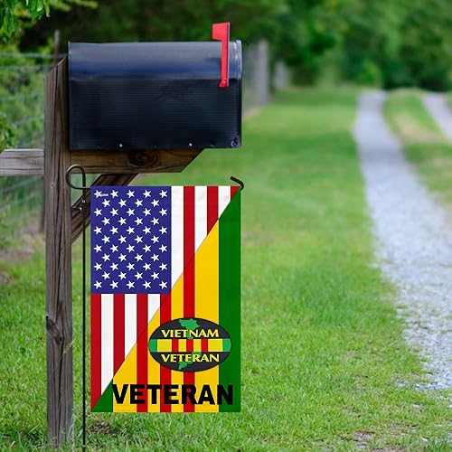Miniatura 9 de Flagwix Bandera de casa de veterano de Vietnam TRL287F, bandera de casa (29.5 x 39.5 pulgadas)  Banderas de jardín de Estados Unidos de poliéster