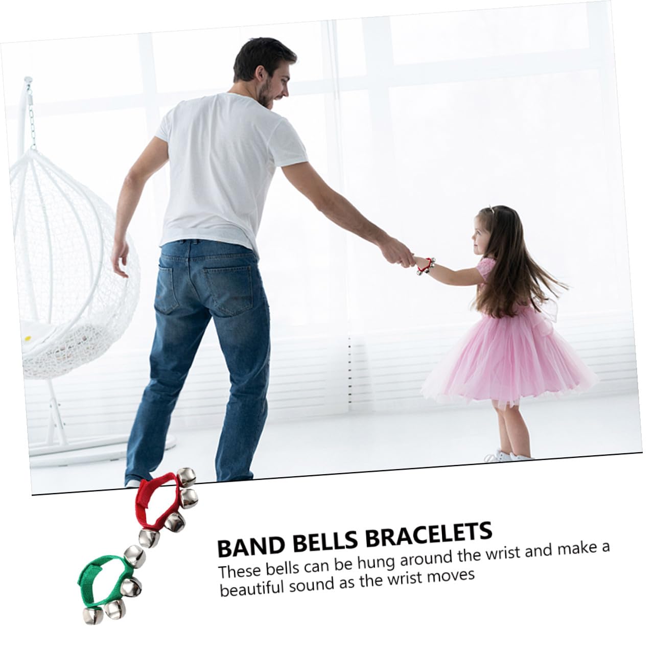 Braccialetti Campanelli da Polso 20 Pezzi per Giochi Musicali | Metallo e Tessuto, Adatti ai Ragazzo Ragazza, da Appendere al Polso, per Feste e Natale Colore Casuale