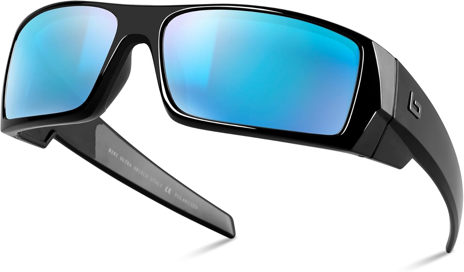 B.N.U.S Polarized Sunglasses for Men with Corning Glass Lens - Scratch-Resistant, Optical Clarity, Premium UV Protection