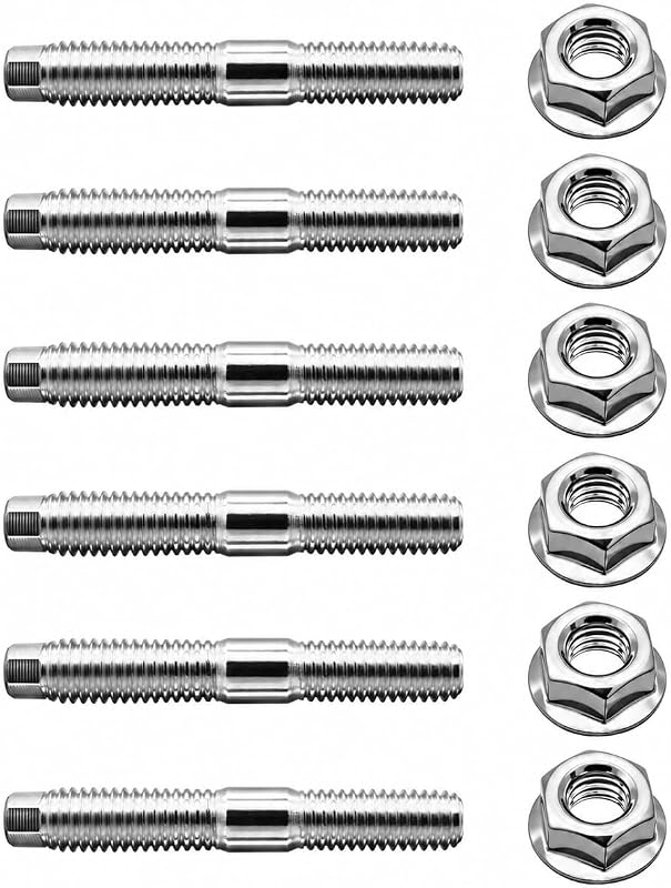 Kit de Prisioneiros para Flange do Escapamento QYandRH 03133 M10-1,5 x 62 mm – 6 peças